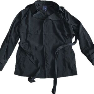 GAP Lightweight Black Trench Coat
